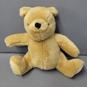Disney Classic Pooh Bear Plush Stuffed Animal GUND Yellow 9" Vintage Style Toy